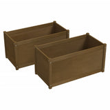 Vidaxl Planters 2 St 100x50x50 cm Solid Pine Honey Brown