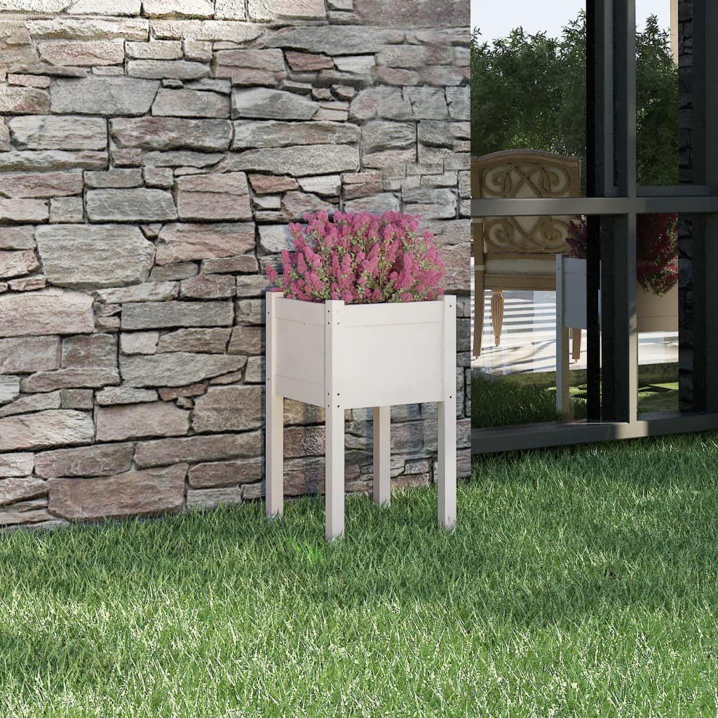 Vidaxl Planning Box 40x40x70 cm Solid Pine White