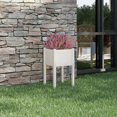 Vidaxl Planning Box 40x40x70 cm Solid Pine White
