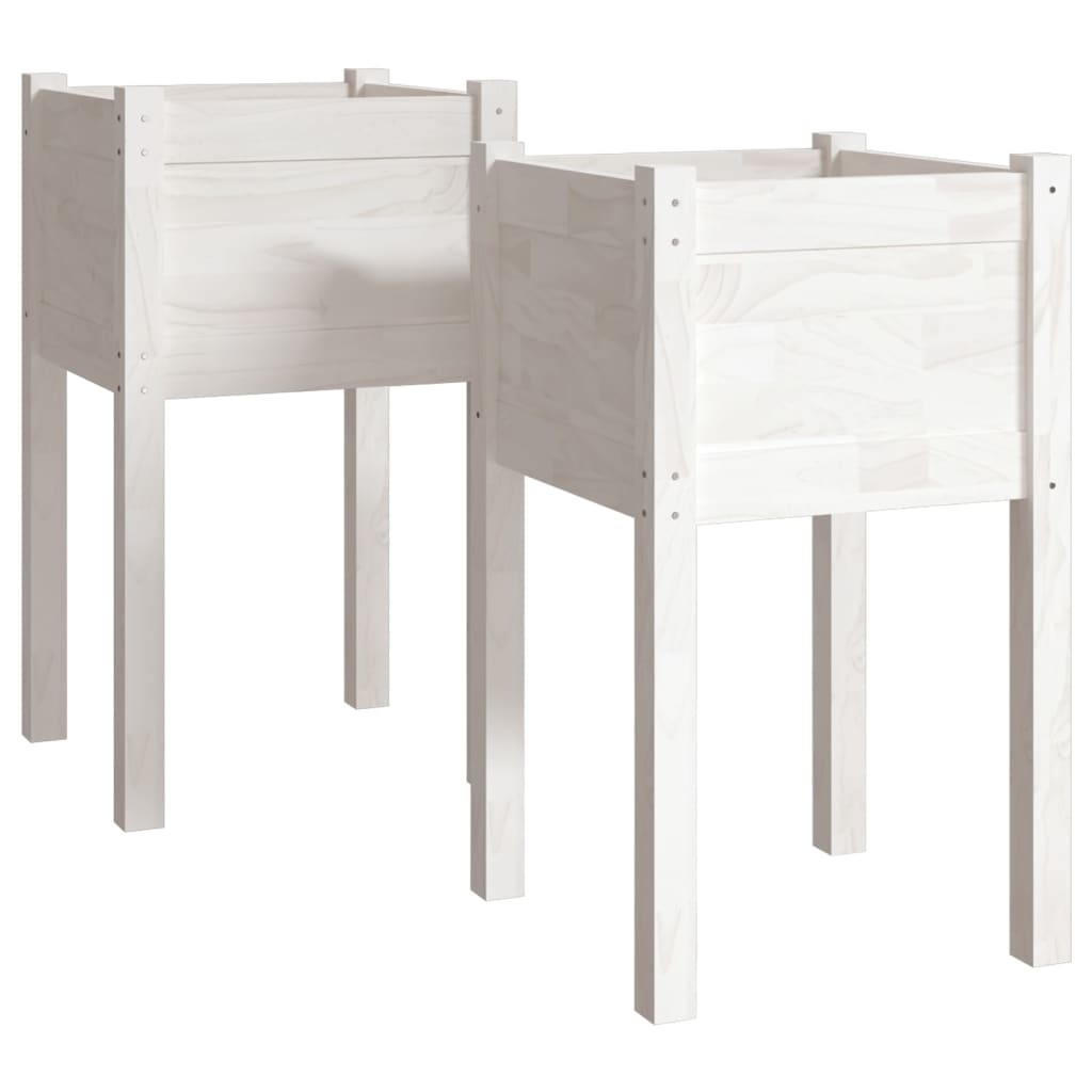 Vidaxl Planters 2 St. 40x40x70 cm Solid fyrretræ