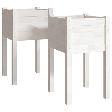 Vidaxl Planters 2 St. 40x40x70 cm Solid fyrretræ