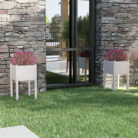 Vidaxl Planters 2 St. 40x40x70 cm Solid fyrretræ