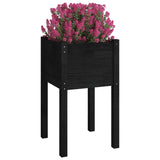 Vidaxl Planning Box 40x40x70 cm Solid fyrretræ sort