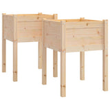 Vidaxl Planters 2 St 50x50x70 cm Solid fyrretræ