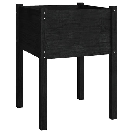 Vidaxl Planning Box 50x50x70 cm Solid fyrretræ sort