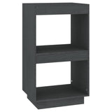 Vidaxl boekenkast 40x35x71 cm massief grenenhout grijs