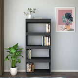 Vidaxl boekenkast kamerscherm 60x35x135 cm massief grenenhout grijs