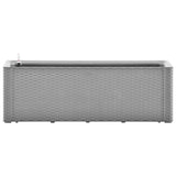 Vidaxl planter hævet med vandingssystem 100x43x33 cm grå