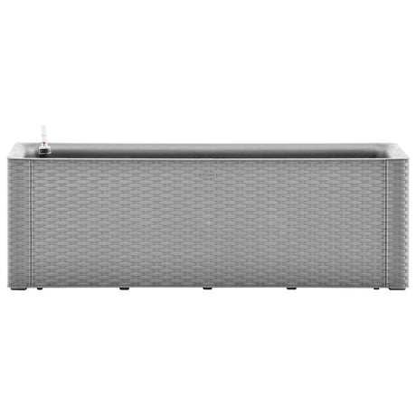 Vidaxl planter hævet med vandingssystem 100x43x33 cm grå