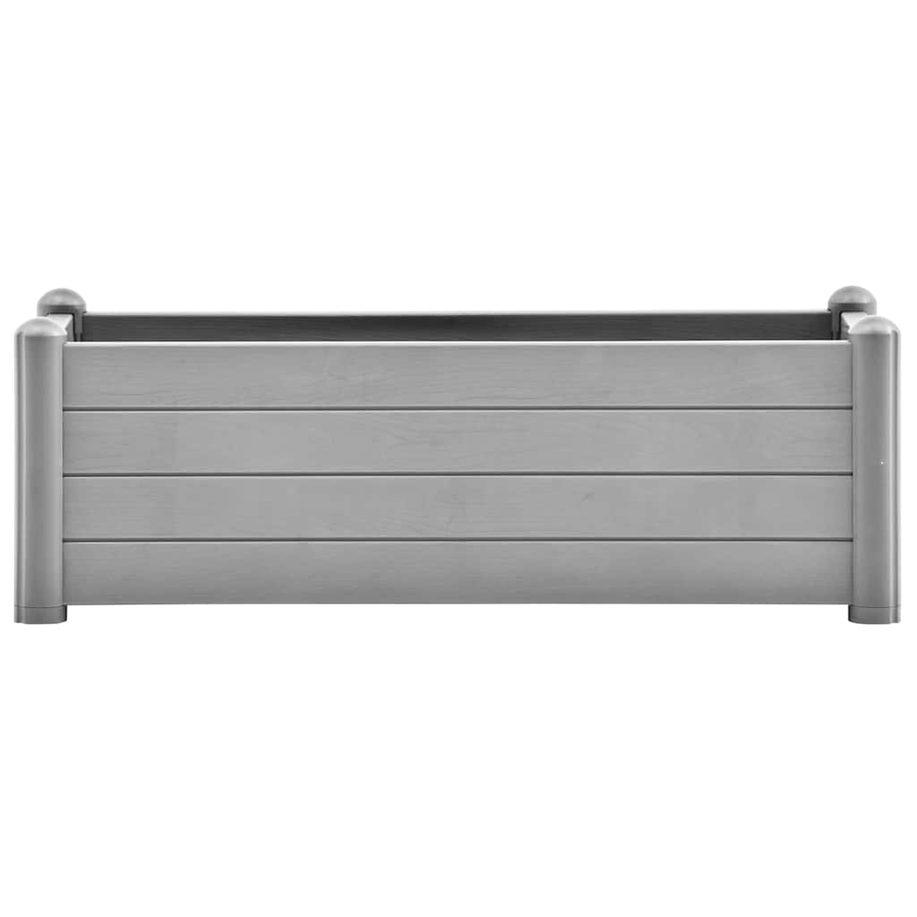 Vidaxl planter Insented 100x43x35 cm pp stengrå