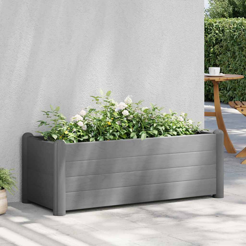 Vidaxl planter Insented 100x43x35 cm pp stengrå