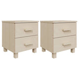 Vidaxl nachtkastjes hamar 2 st 40x35x44,5 cm grenenhout honingbruin