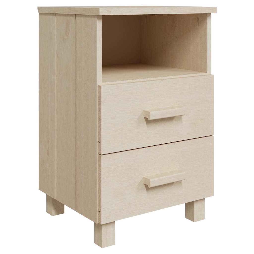 Vidaxl nachtkastjes hamar 2 st 40x35x62 cm grenenhout honingbruin