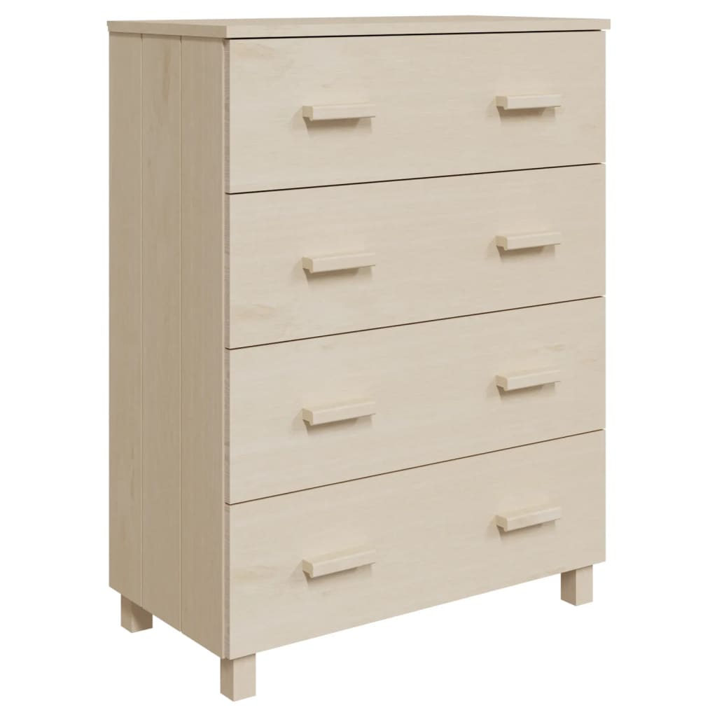 Vidaxl dressoir hamar 79x40x103,5 cm massief grenenhout honingbruin