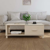 Vidaxl salontafel hamar 100x55x35 cm massief grenenhout honingbruin
