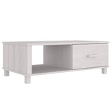 Vidaxl salontafel hamar 100x55x35 cm massief grenenhout wit