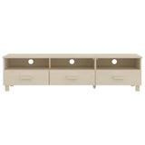 Vidaxl tv-meubel hamar 158x40x40 cm massief grenenhout honingbruin