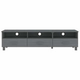 Vidaxl tv-meubel hamar 158x40x40 cm massief grenenhout donkergrijs