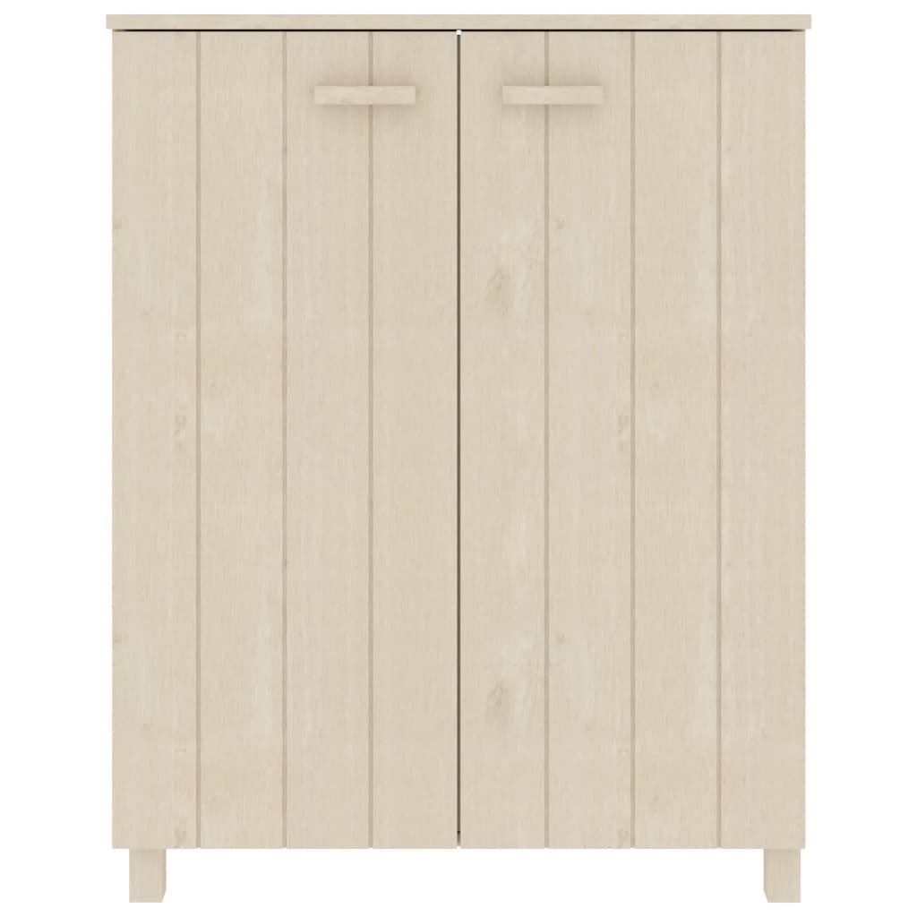 Vidaxl Shoe Cabinet Hamar 85x40x108 cm Solid fyrretræ Honningbrun