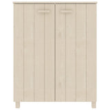 Vidaxl Shoe Cabinet Hamar 85x40x108 cm Solid fyrretræ Honningbrun