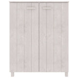 Vidaxl Shoe Cabinet Hamar 85x40x108 cm Solid fyrretræ hvid