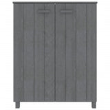 Vidaxl Shoe Cabinet Hamar 85x40x108 cm Solid fyrretræ mørkegrå