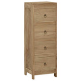 Vidaxl ladekast 30x30x90 cm massief teakhout