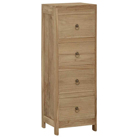 Vidaxl ladekast 30x30x90 cm massief teakhout