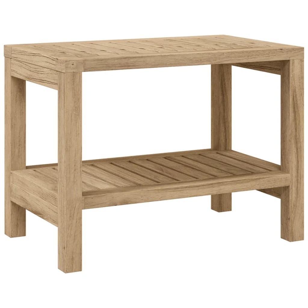 Vidaxl badeværelse Tabel 60x30x45 cm solid teak