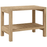 Vidaxl badeværelse Tabel 60x30x45 cm solid teak