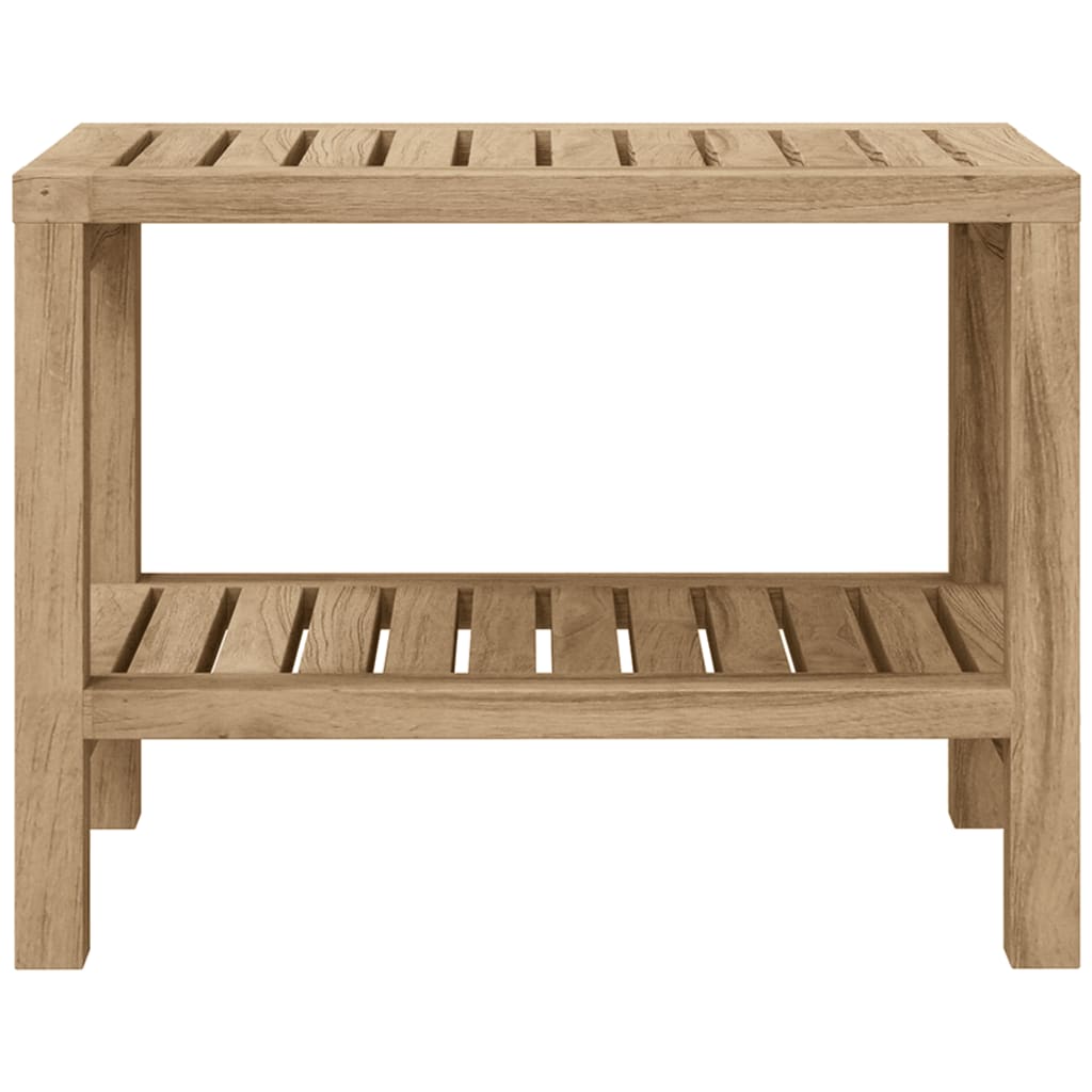 Vidaxl badeværelse Tabel 60x30x45 cm solid teak