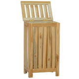 Vidaxl vaskeri kurv 35x25x60 cm solid teak