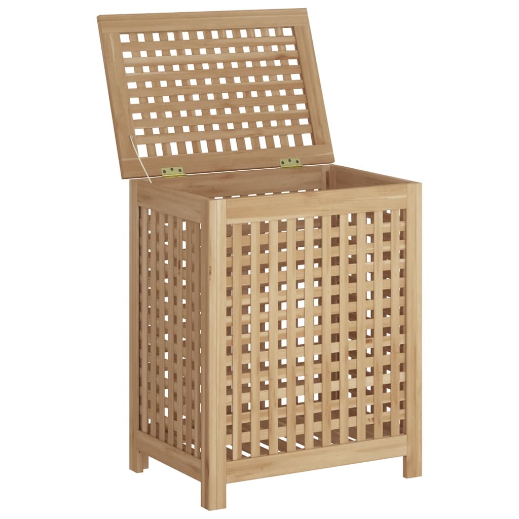Vidaxl vaskeri kurv 50x35x60 cm solid teak