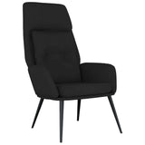 Vidaxl relaxstoel kunstsuède zwart