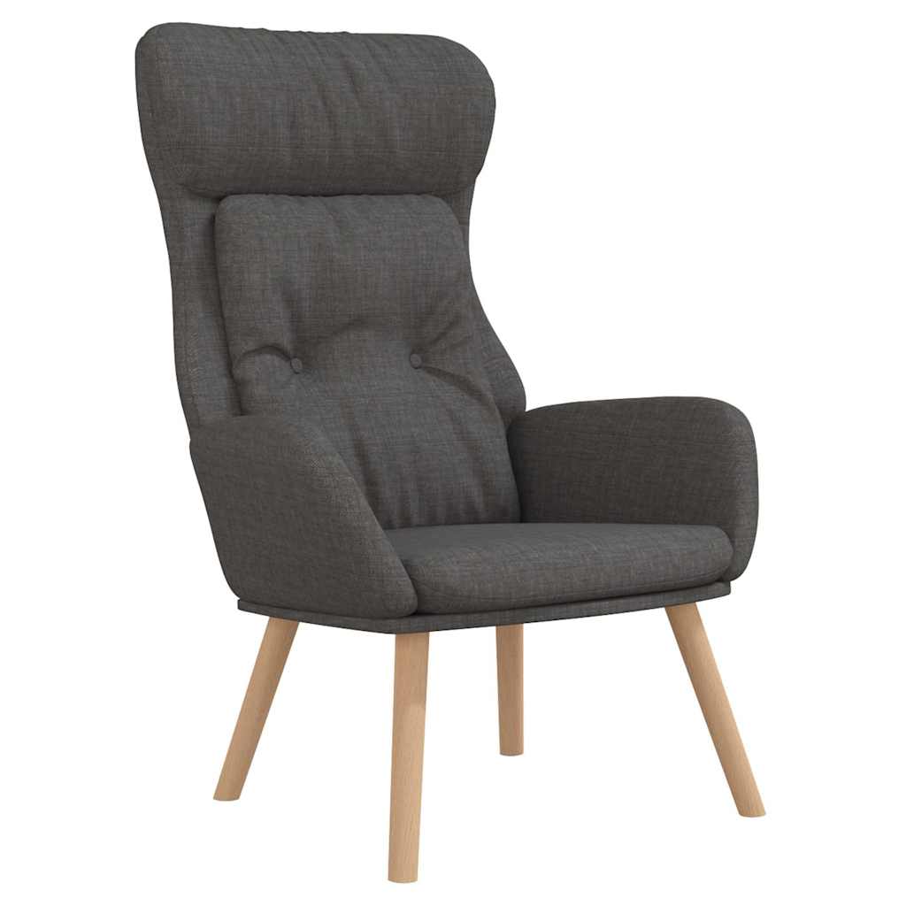 Vidaxl relaxstoel stof donkergrijs