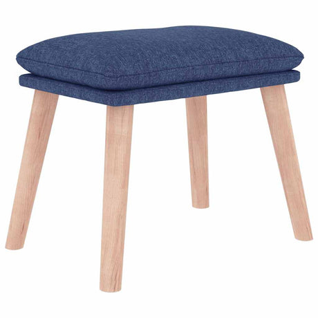 Vidaxl voetenbank 45x29,5x35 cm stof blauw