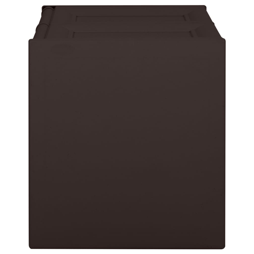 Vidaxl Pushion Box 85 L 86x40x42 cm brun