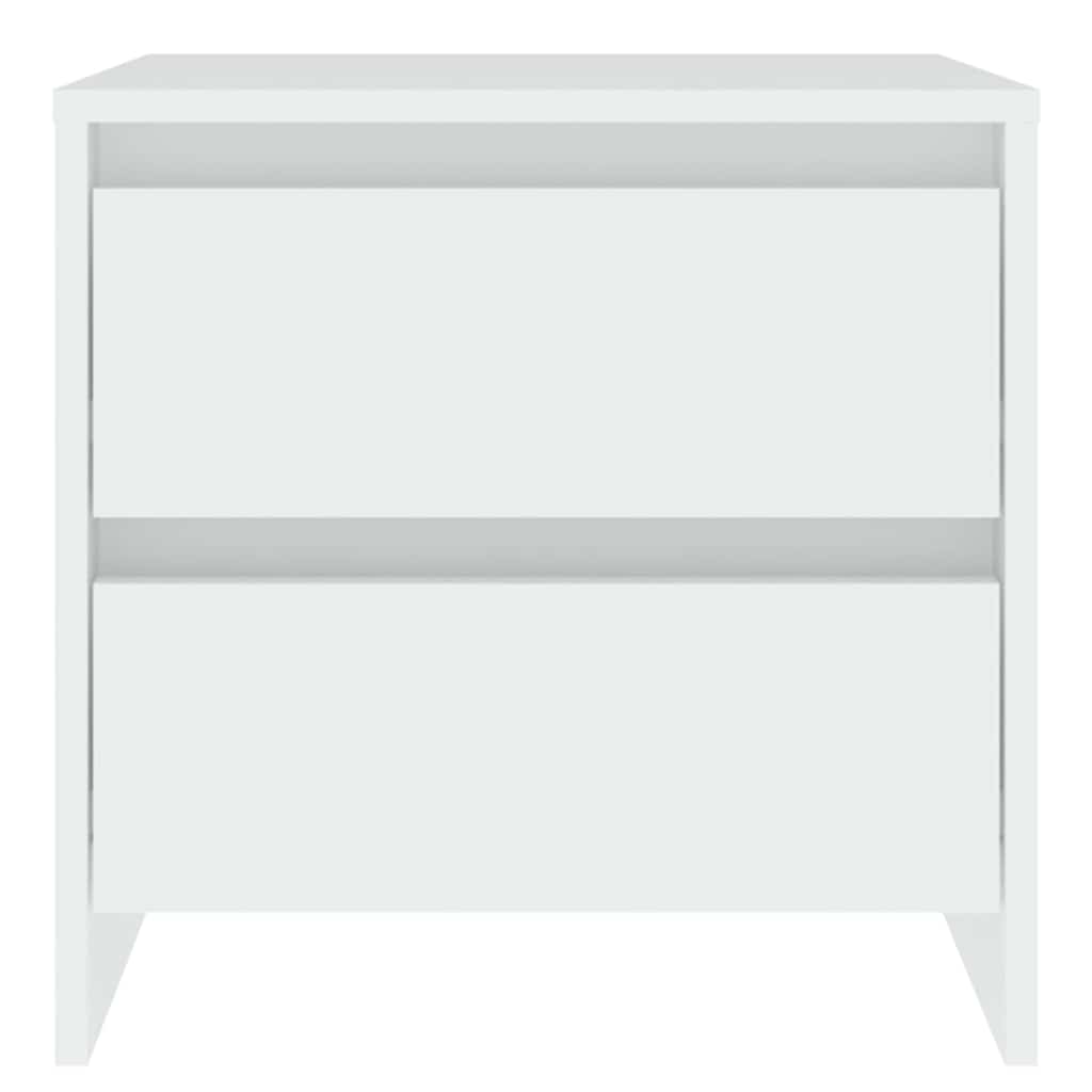 Vidaxl nachtkastje 45x34,5x44,5 cm bewerkt hout wit