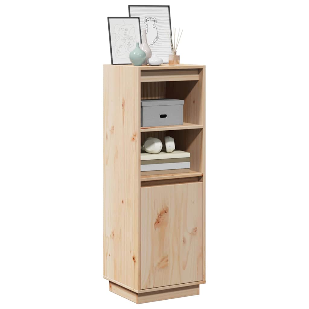 Vidaxl hoge kast 37x34x110 cm massief grenenhout
