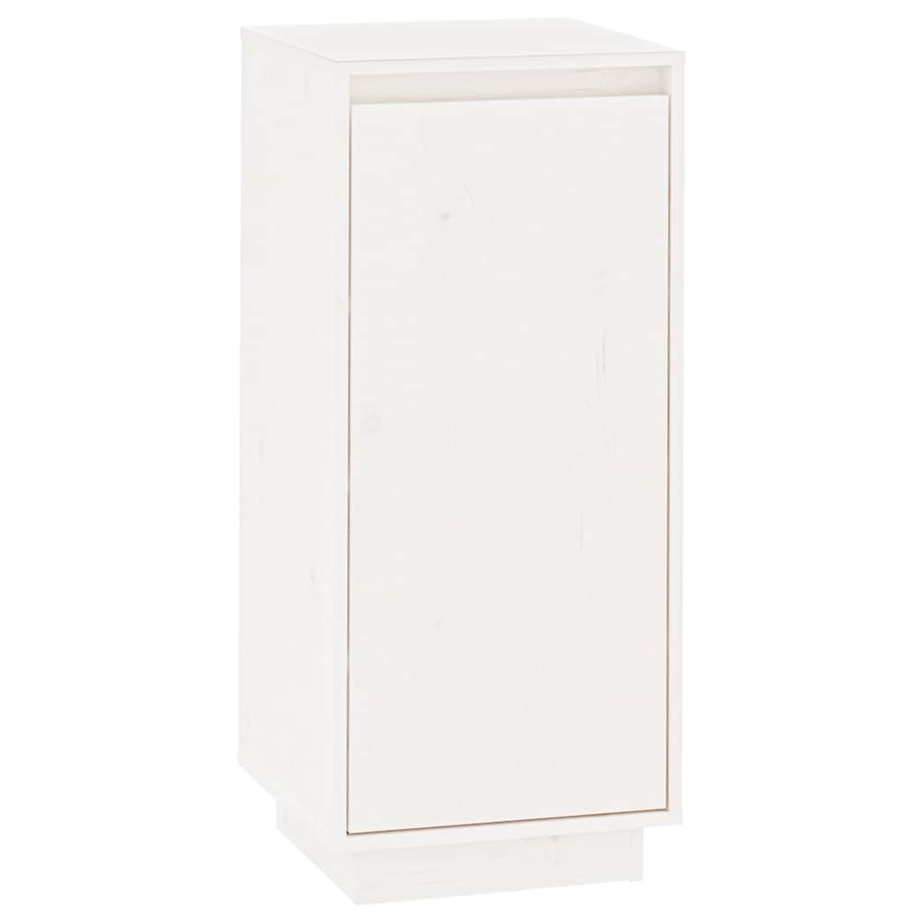 Vidaxl Shoe Cabinet 35x35x80 cm Solid Pine White