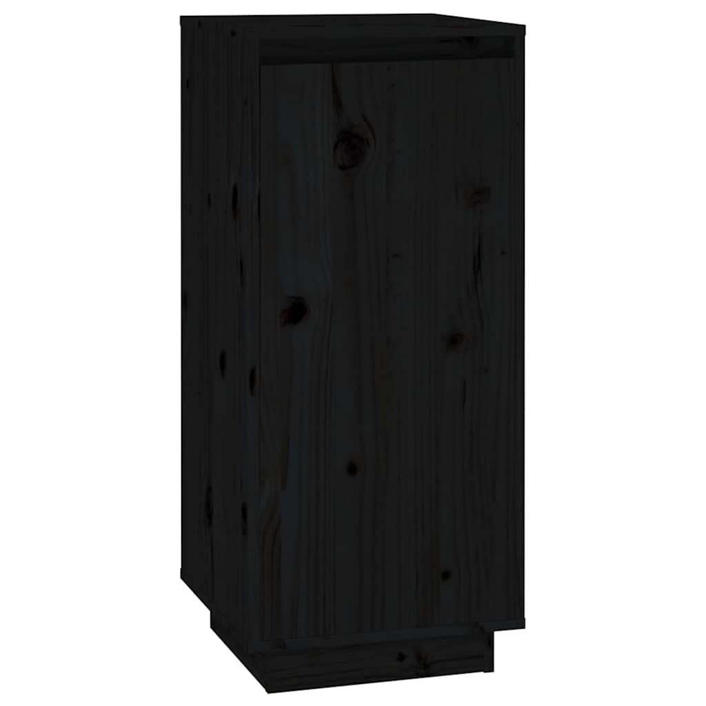 Vidaxl Shoe Cabinet 35x35x80 cm Solid Pine Black