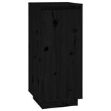 Vidaxl Shoe Cabinet 35x35x80 cm Solid Pine Black