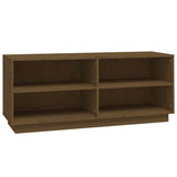 Vidaxl Shoe Cabinet 110x34x45 cm Solid Pine Honey Brown