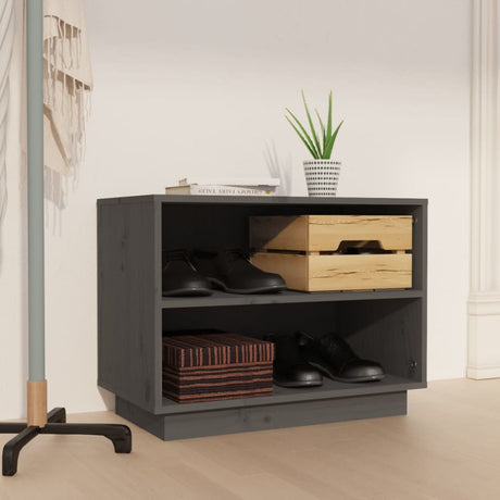 Vidaxl Shoe Cabinet 60x34x45 cm Solid fyrretræ