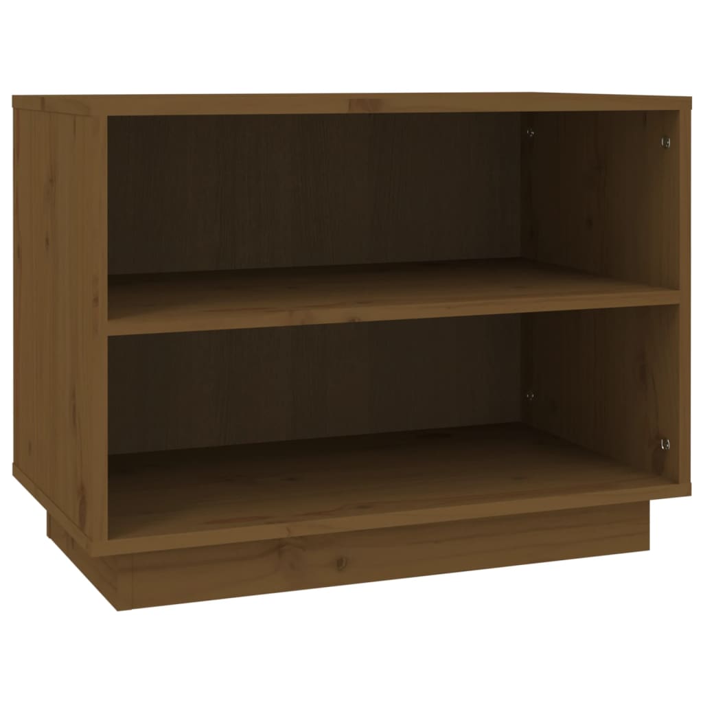 Vidaxl Shoe Cabinet 60x34x45 cm Solid Pine Honey Brown
