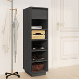 Vidaxl Shoe Cabinet 30x34x105 cm Solid fyrretræ