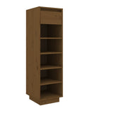 Vidaxl Shoe Cabinet 30x34x105 cm Solid Pine Honey Brown