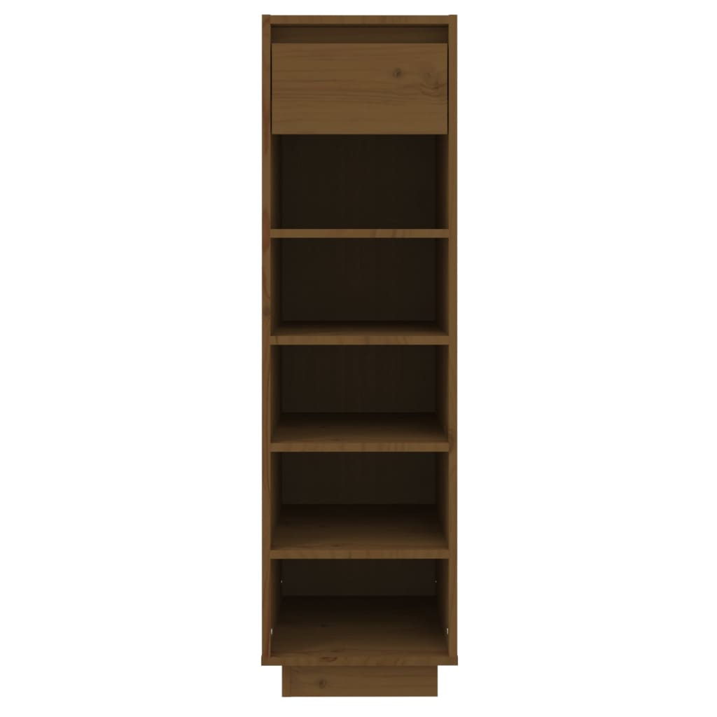 Vidaxl Shoe Cabinet 30x34x105 cm Solid Pine Honey Brown