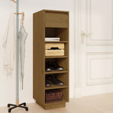 Vidaxl Shoe Cabinet 30x34x105 cm Solid Pine Honey Brown