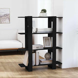 Vidaxl boekenkast kamerscherm 100x30x123,5 cm zwart